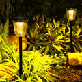 2-Pack Solar-Powered Motion Sensor Outdoor Garden Lights, Waterproof Design