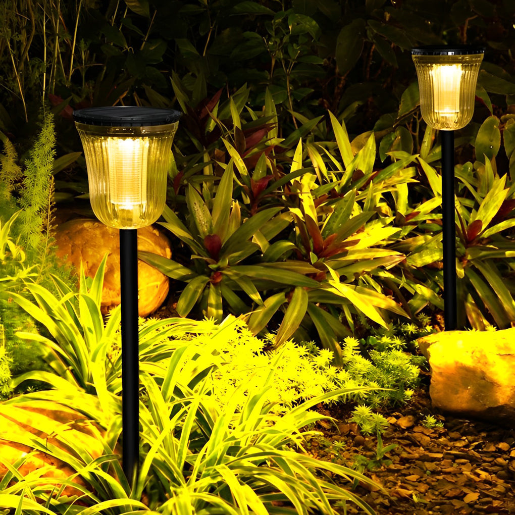 2-Pack Solar-Powered Motion Sensor Outdoor Garden Lights, Waterproof Design