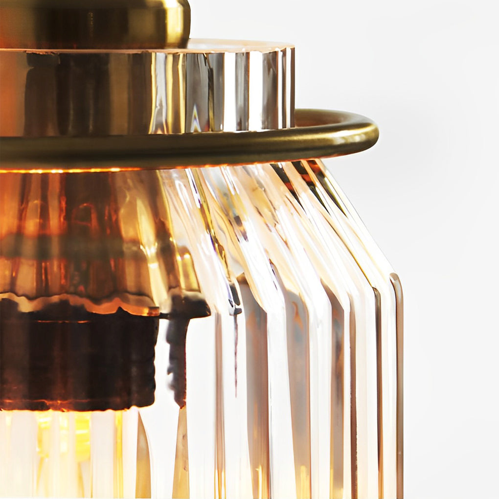 Modern Round Wavy Glass LED Wall Sconce for Living Room Decor