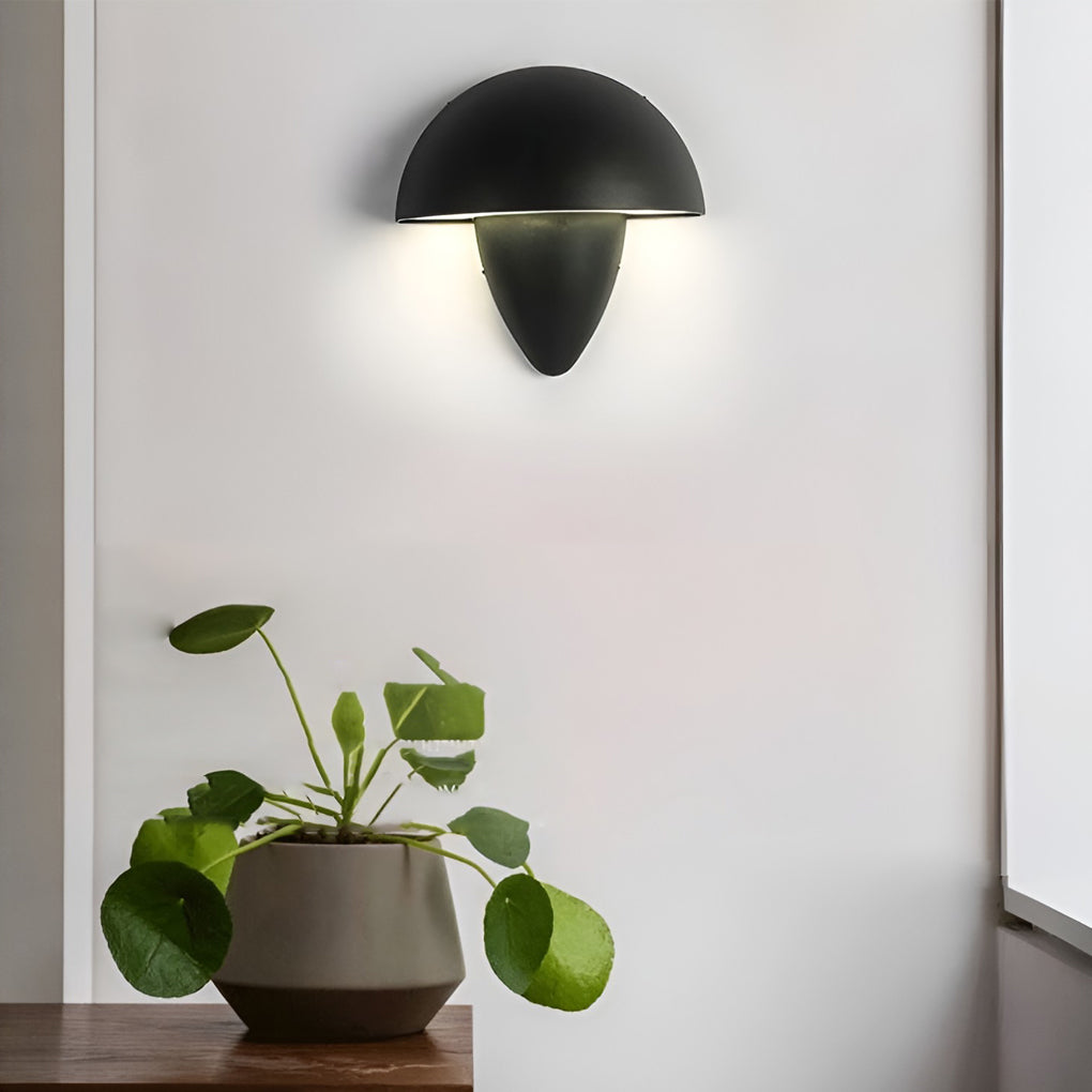 Modern Waterproof Mushroom-Shaped LED Wall Lamp for Outdoor Gardens