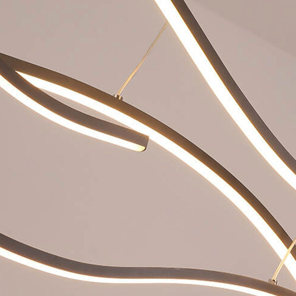 Scandinavian White LED Chandelier Pendant Light for Modern Interiors