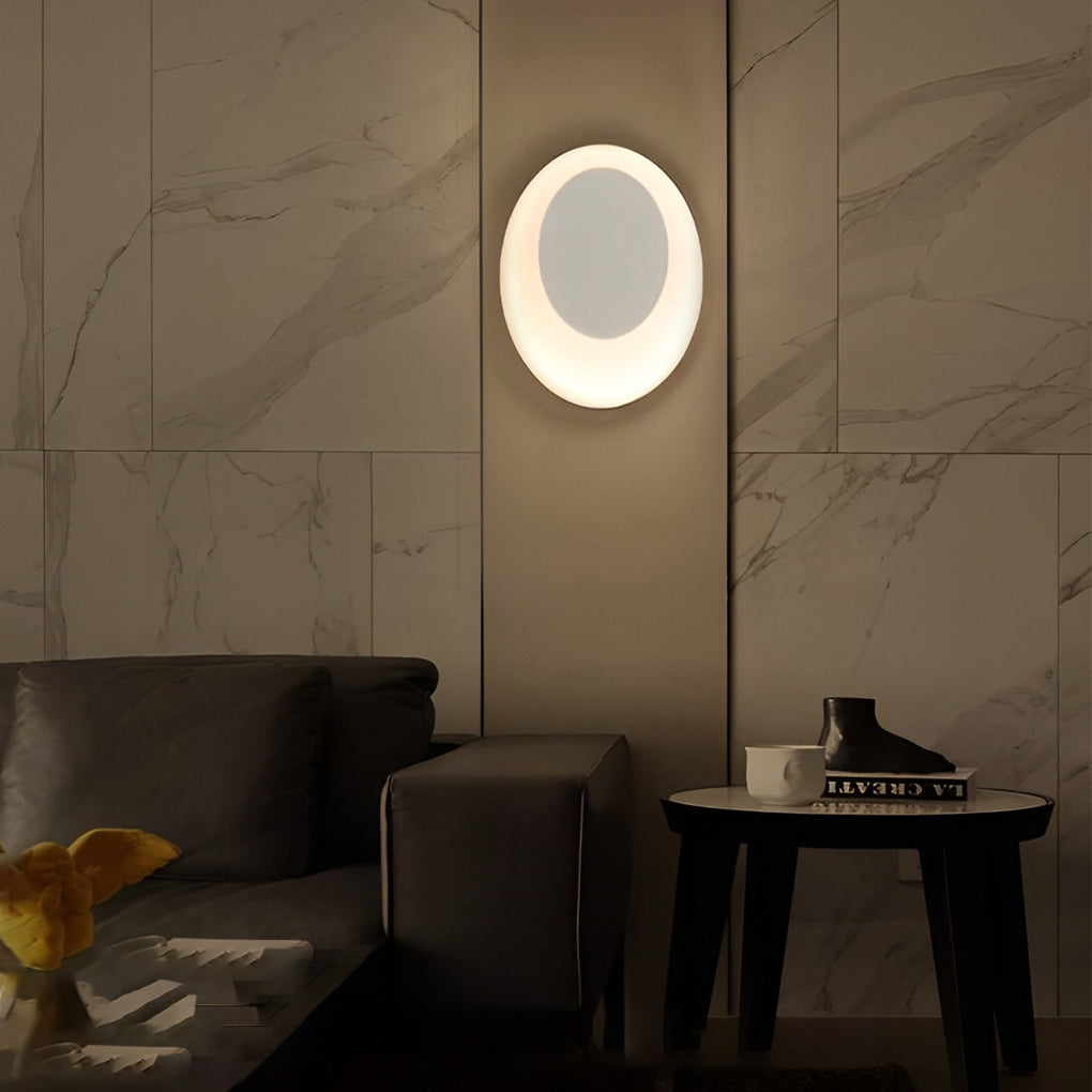 Modern Oval Waterproof LED Wall Sconce Light for Indoor Outdoor Decor