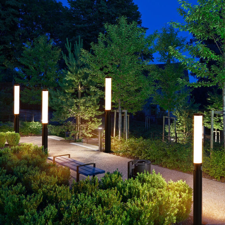 Contemporary Acrylic Waterproof LED Lawn Floor Lamp for Outdoor Use
