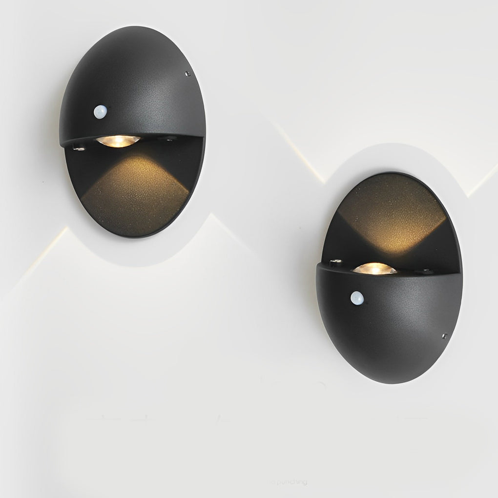 Modern Oval USB Rechargeable Motion Sensor Magnetic Wall Lamp for Bedroom