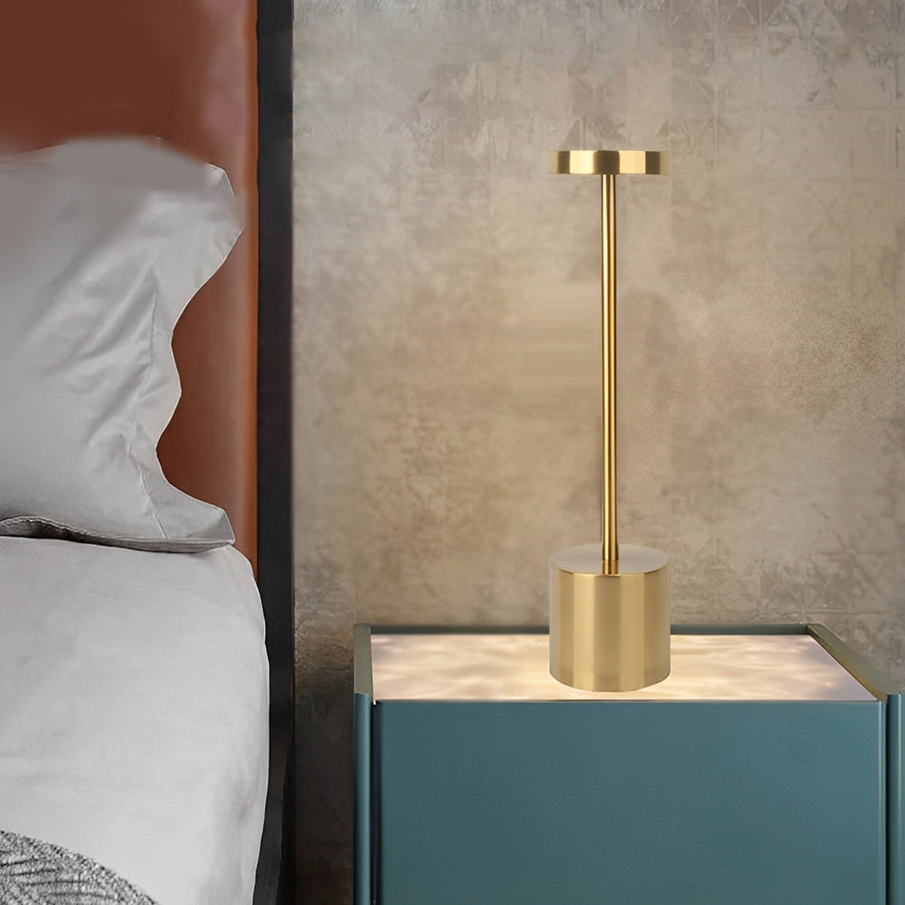 Modern Rechargeable LED Rod Table Lamp for Living Room Bedroom Decor