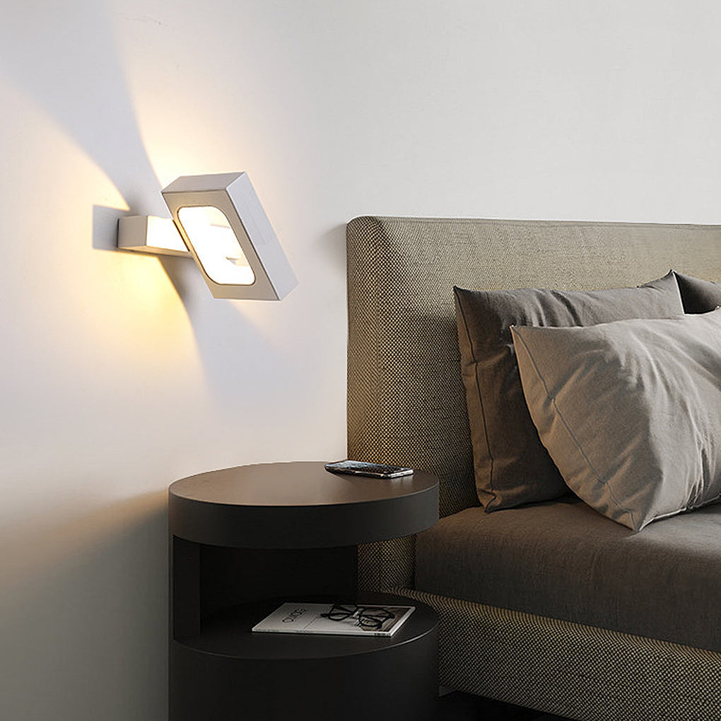 Adjustable 360° Rotating LED Wall Sconce Light Fixture for Modern Spaces