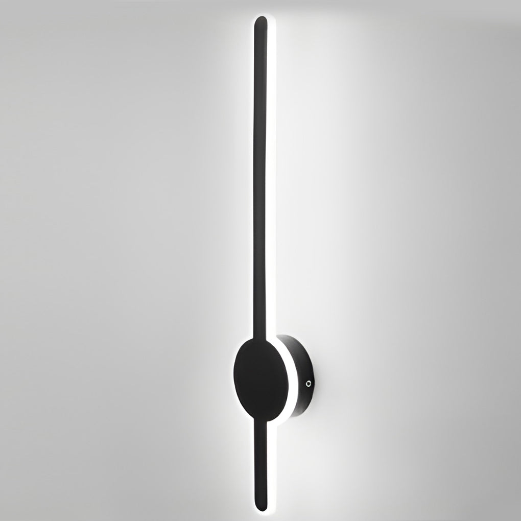 Sleek Modern LED Wall Sconce in Black/Gold/White for Living Room Decor