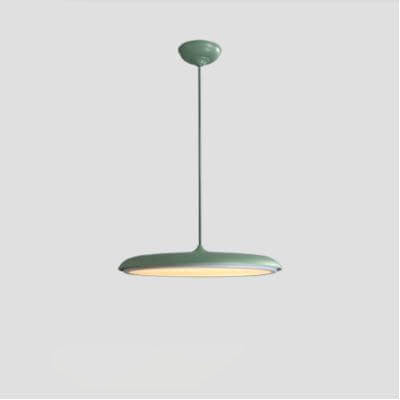 Nordic Style Metal LED Pendant Light in Colorful Macaron Design for Modern Spaces