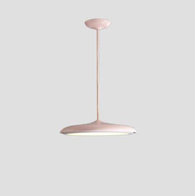 Nordic Style Metal LED Pendant Light in Colorful Macaron Design for Modern Spaces
