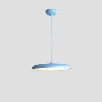 Nordic Style Metal LED Pendant Light in Colorful Macaron Design for Modern Spaces