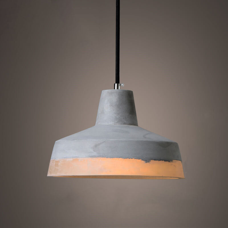 Industrial Minimalist Grey Cement Pendant Light for Modern Home Decor