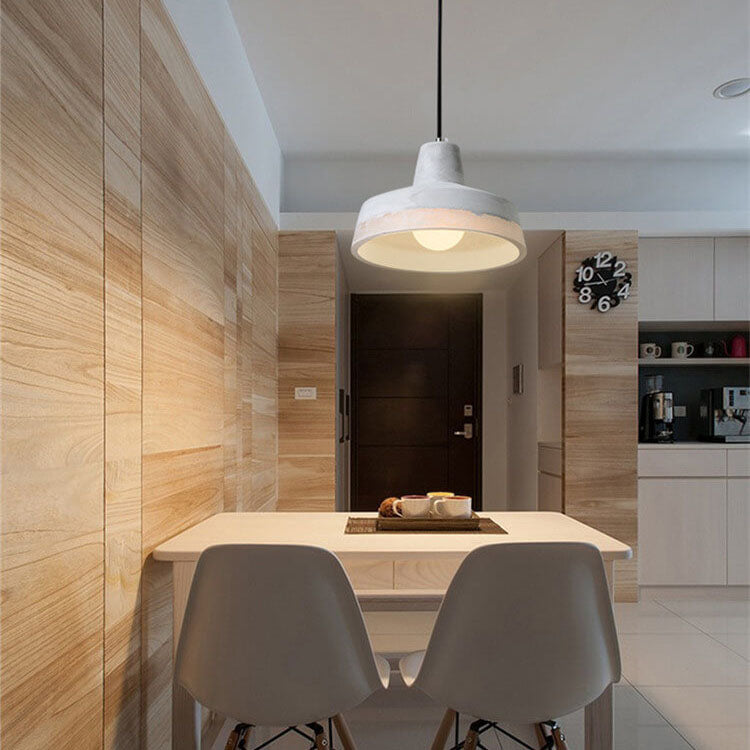 Industrial Minimalist Grey Cement Pendant Light for Modern Home Decor