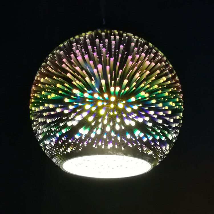 Vibrant 3D Glass Fireworks Pendant Light Fixture for Modern Interiors