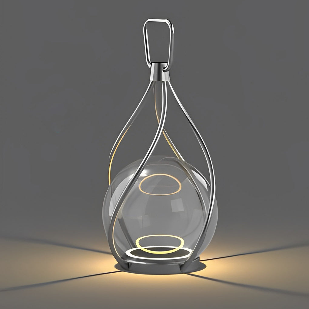 Stylish Metal USB Rechargeable Waterproof LED Night Light for Bedroom