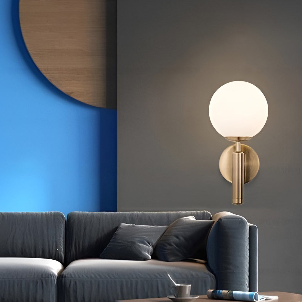 Nordic Glass Ball 5W LED Wall Sconce Light for Living Room & Bedroom