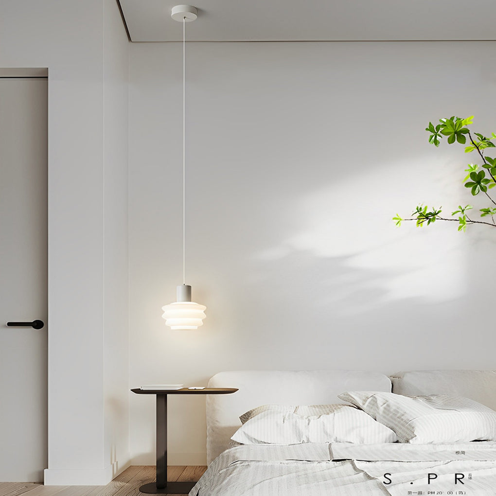 Modern Black Minimalist LED Pendant Light for Kitchen Dining Room