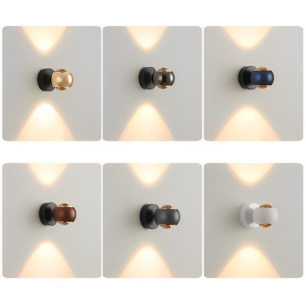 Sleek White LED Up and Down Wall Washer Light for Living Room Decor