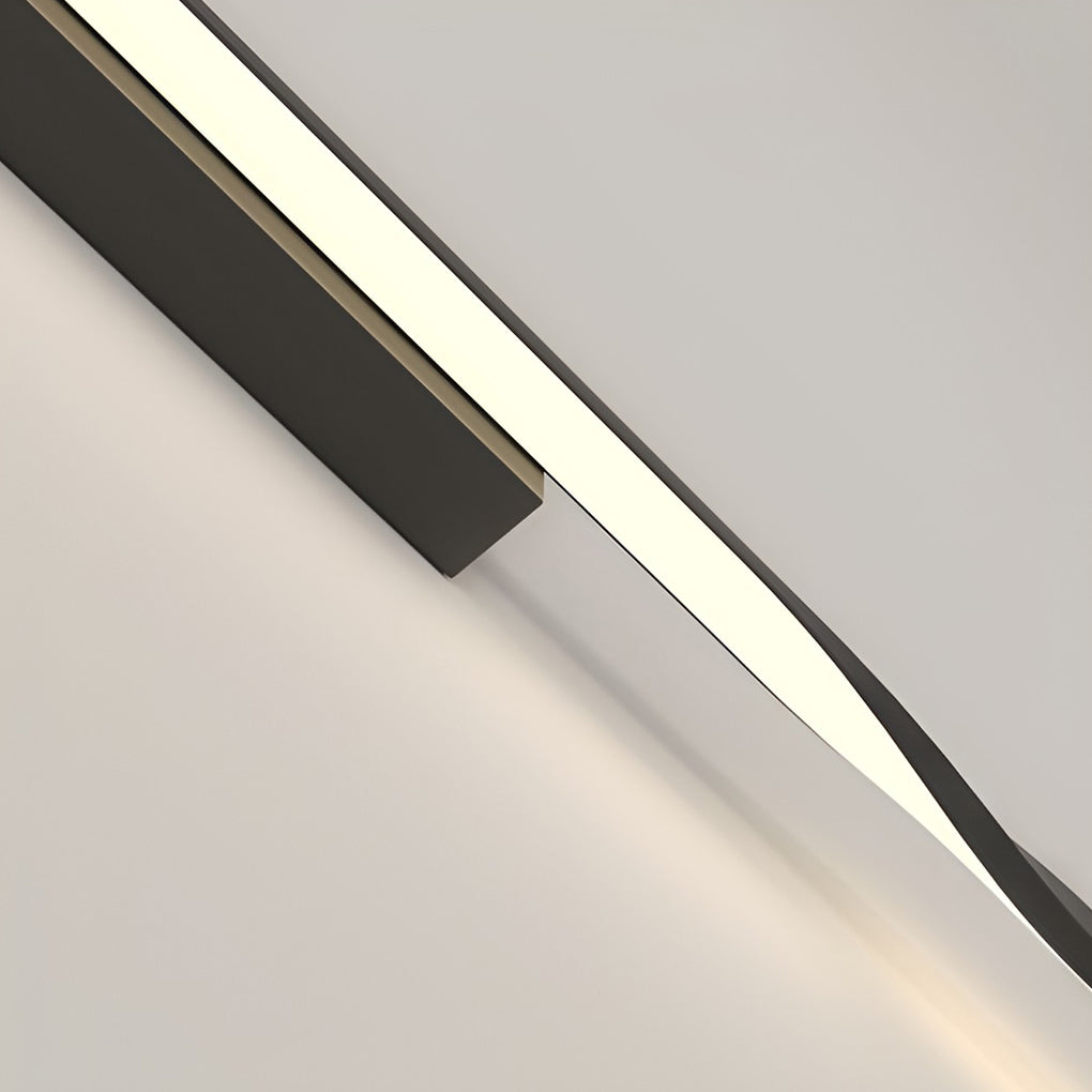 Sleek Black Linear LED Wall Sconce Light for Modern Home Decoration