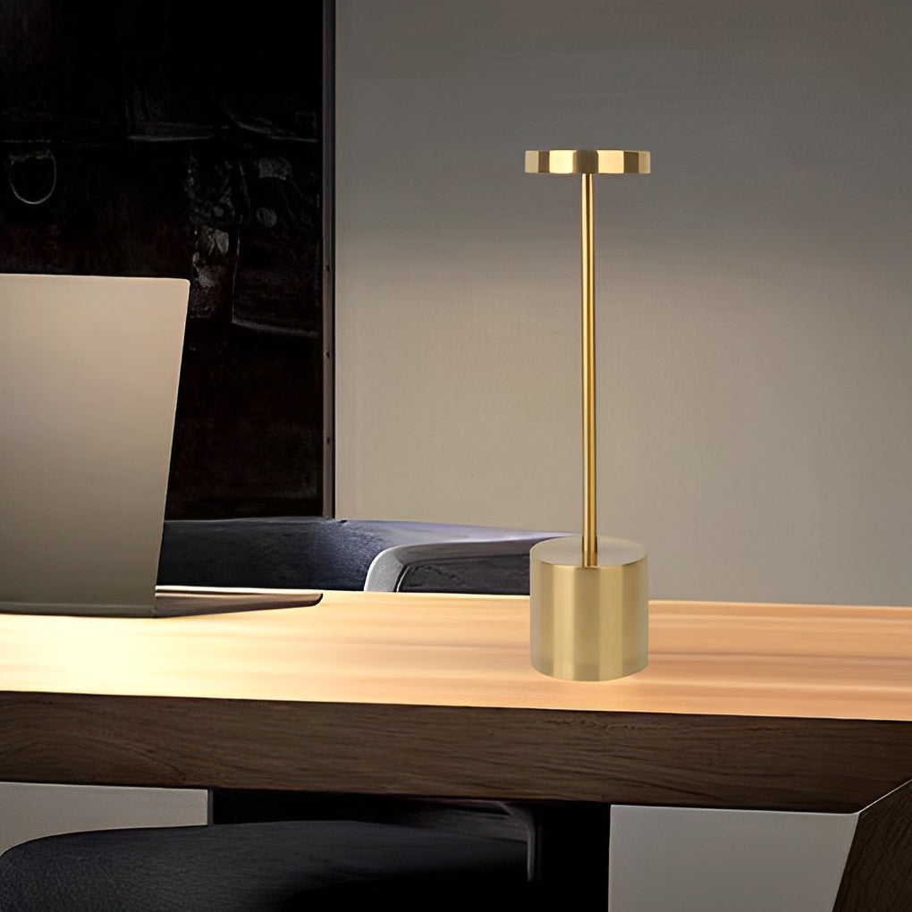 Modern Rechargeable LED Rod Table Lamp for Living Room Bedroom Decor