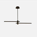 Sleek Black Long Line LED Chandelier for Contemporary Dining Rooms