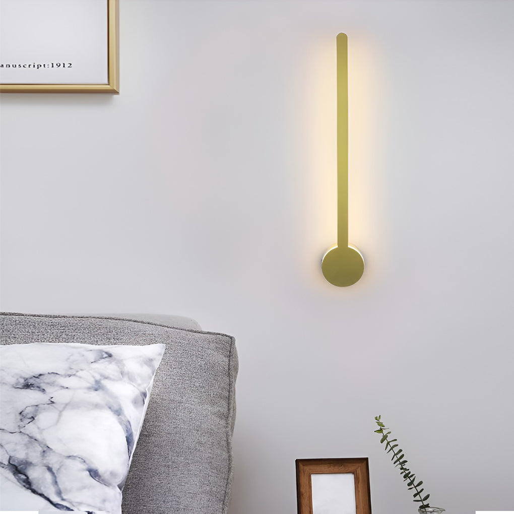 Stylish Modern LED Wall Sconce in Black/Gold/White for Living Room