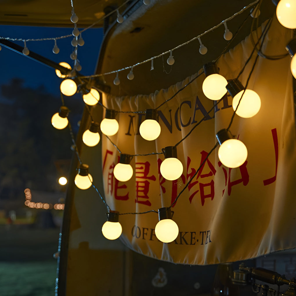Colorful Waterproof LED Solar String Lights for Outdoor Camping Decor