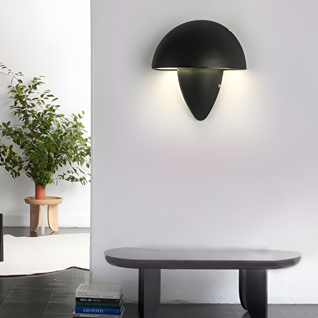 Modern Waterproof Mushroom-Shaped LED Wall Lamp for Outdoor Gardens