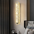 Modern Crystal LED Wall Sconce Lamp with Three-Step Dimming for Living Room
