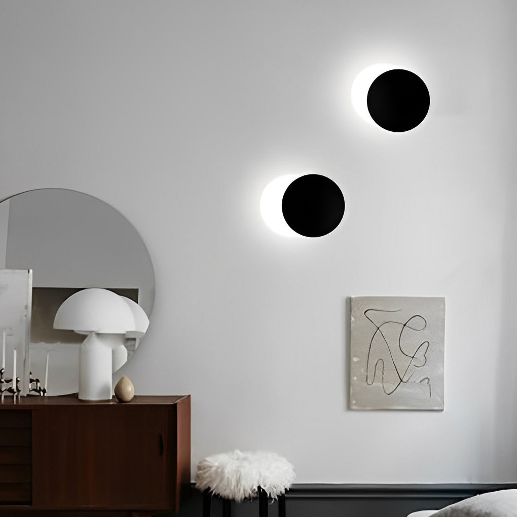 360° Rotatable LED Round Wall Sconce Light for Modern Home Décor