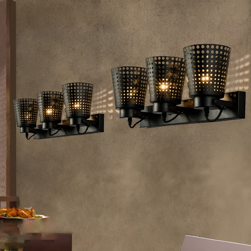 Adjustable Black Iron Industrial Wall Sconce Light for Retro Home Decor