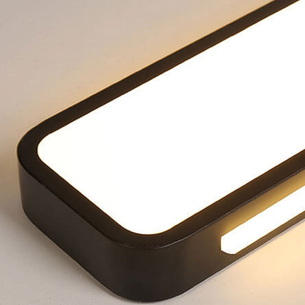 Nordic Minimalist White LED Flush Mount Ceiling Light for Modern Spaces
