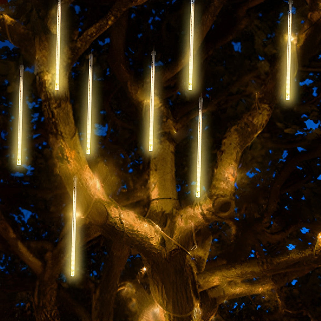 Vibrant Waterproof Solar LED Meteor Shower Lights for Outdoor Tree Decor