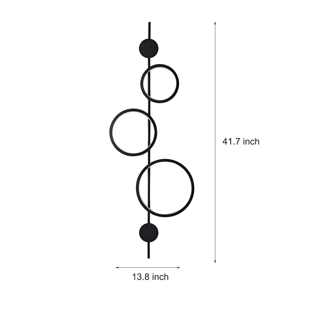 Modern Circular LED Wall Sconces - Creative Decorative Lighting for Living Room