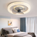 Muted Round 360° Rotatable LED Ceiling Fan Light for Modern Spaces