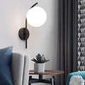 Elegant Nordic Glass Ball LED Wall Sconce Light for Bedroom Living Room