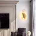 Contemporary Glass LED Wall Sconce with Three-Step Dimming for Living Room