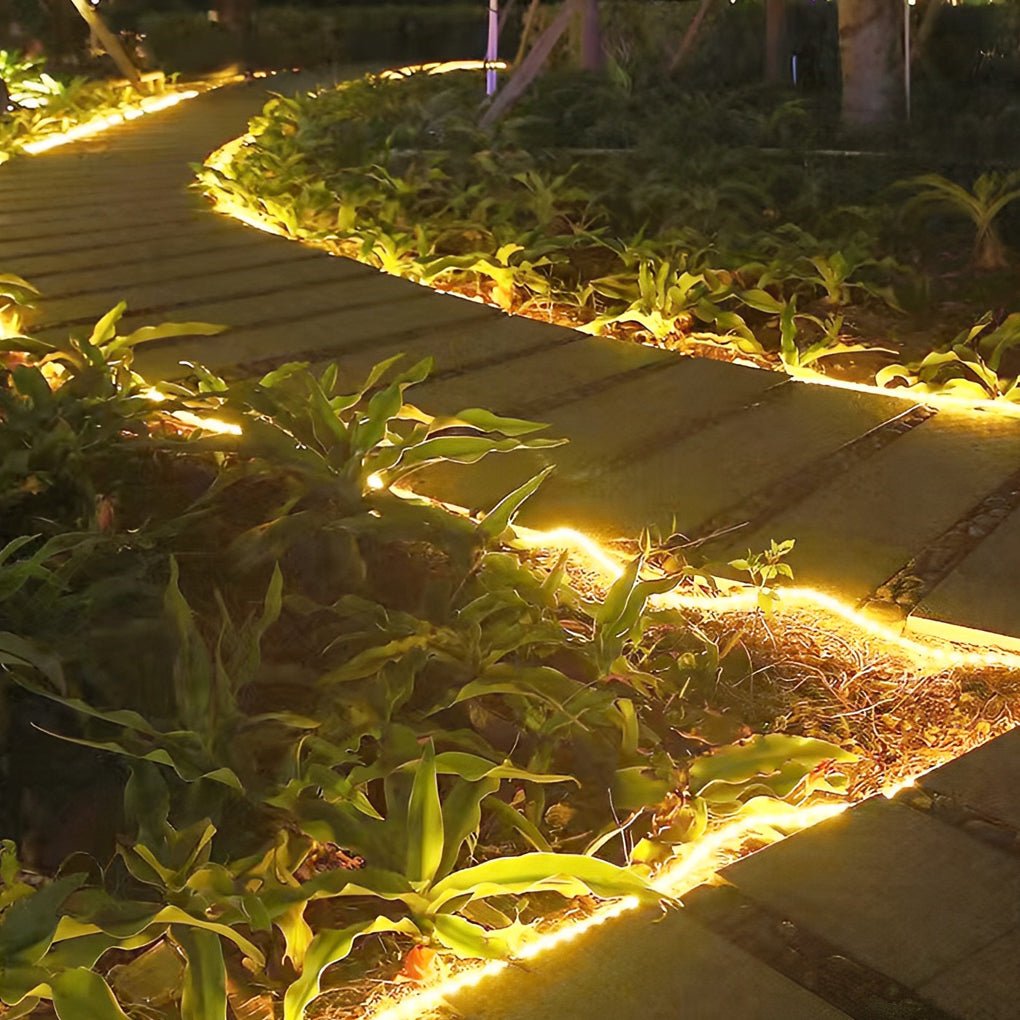 Flexible Waterproof Color-Changing Solar LED Strip Lights for Outdoors