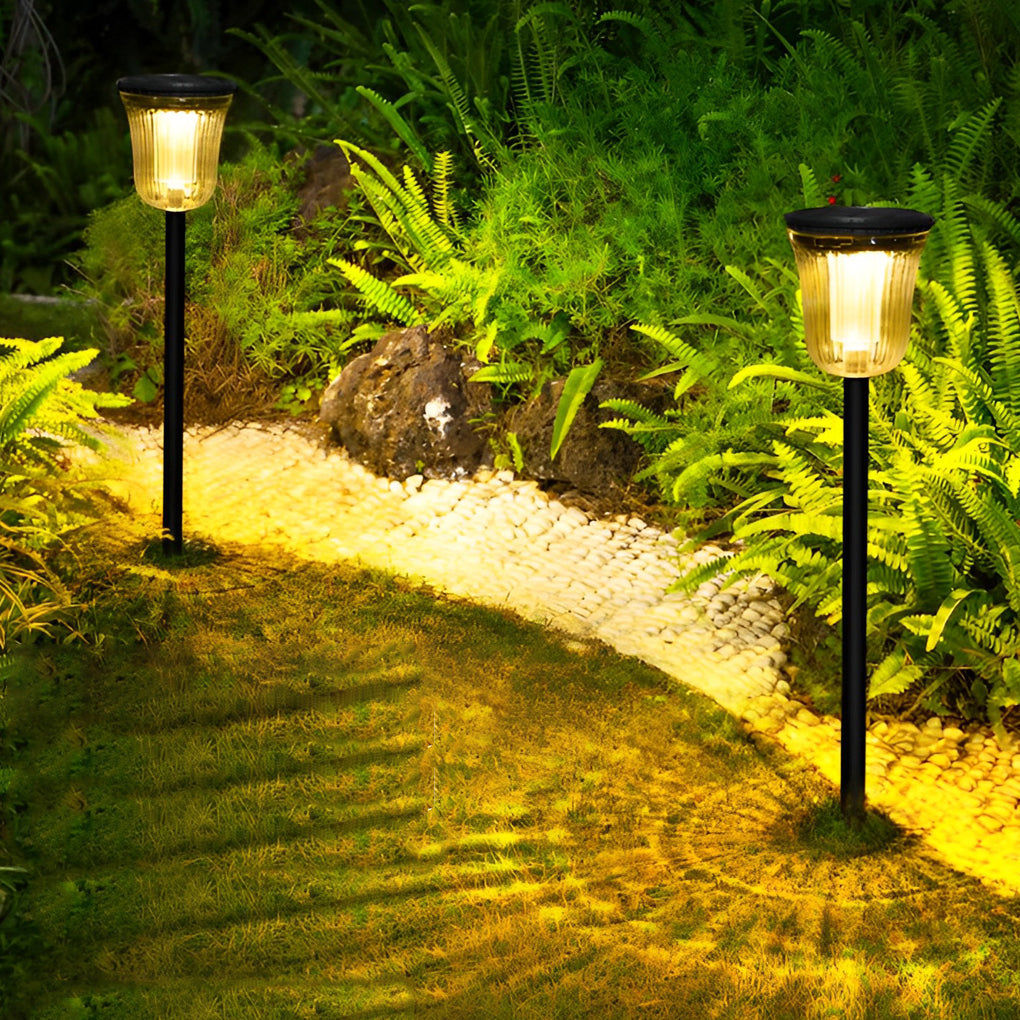 2-Pack Solar-Powered Motion Sensor Outdoor Garden Lights, Waterproof Design