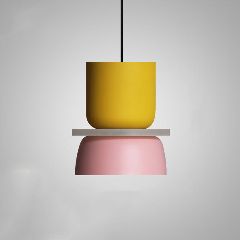 Vibrant Nordic Colorful Macaron LED Pendant Light for Kitchen Dining Room