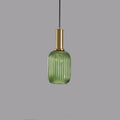 Elegant Minimalist Striped Glass Pendant Light for Modern Living Spaces