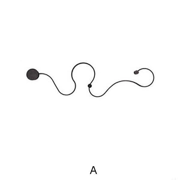 Sleek Silver Aluminum Snake Shaped LED Wall Sconce for Modern Decor
