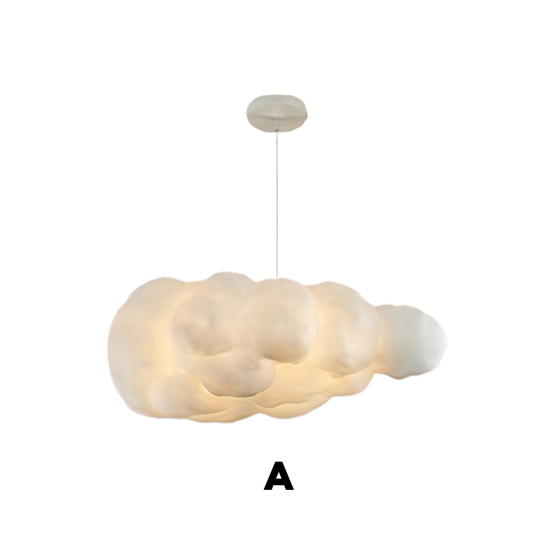Modern White Cloud Pendant Light Fixture for Dining & Living Rooms