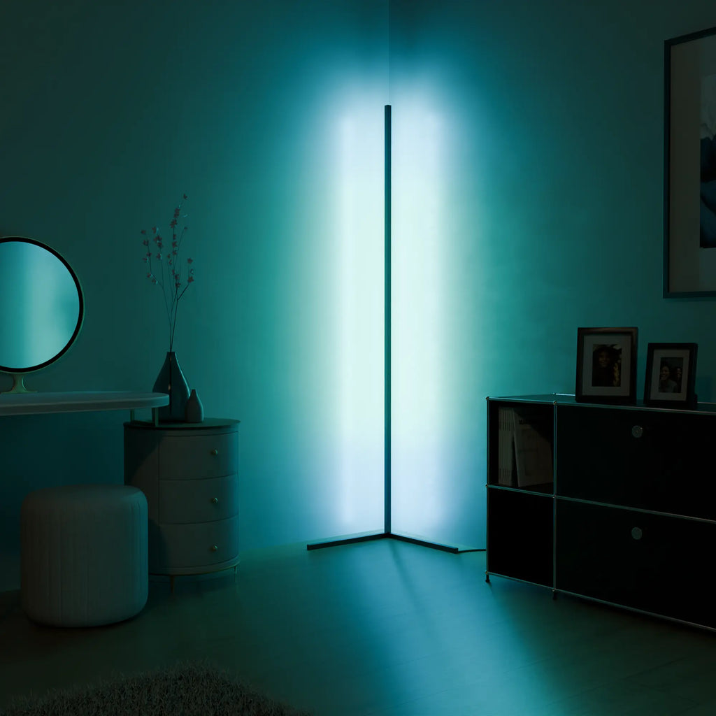 Elegant Modern Black Metal Floor Lamp for Living Room and Bedroom