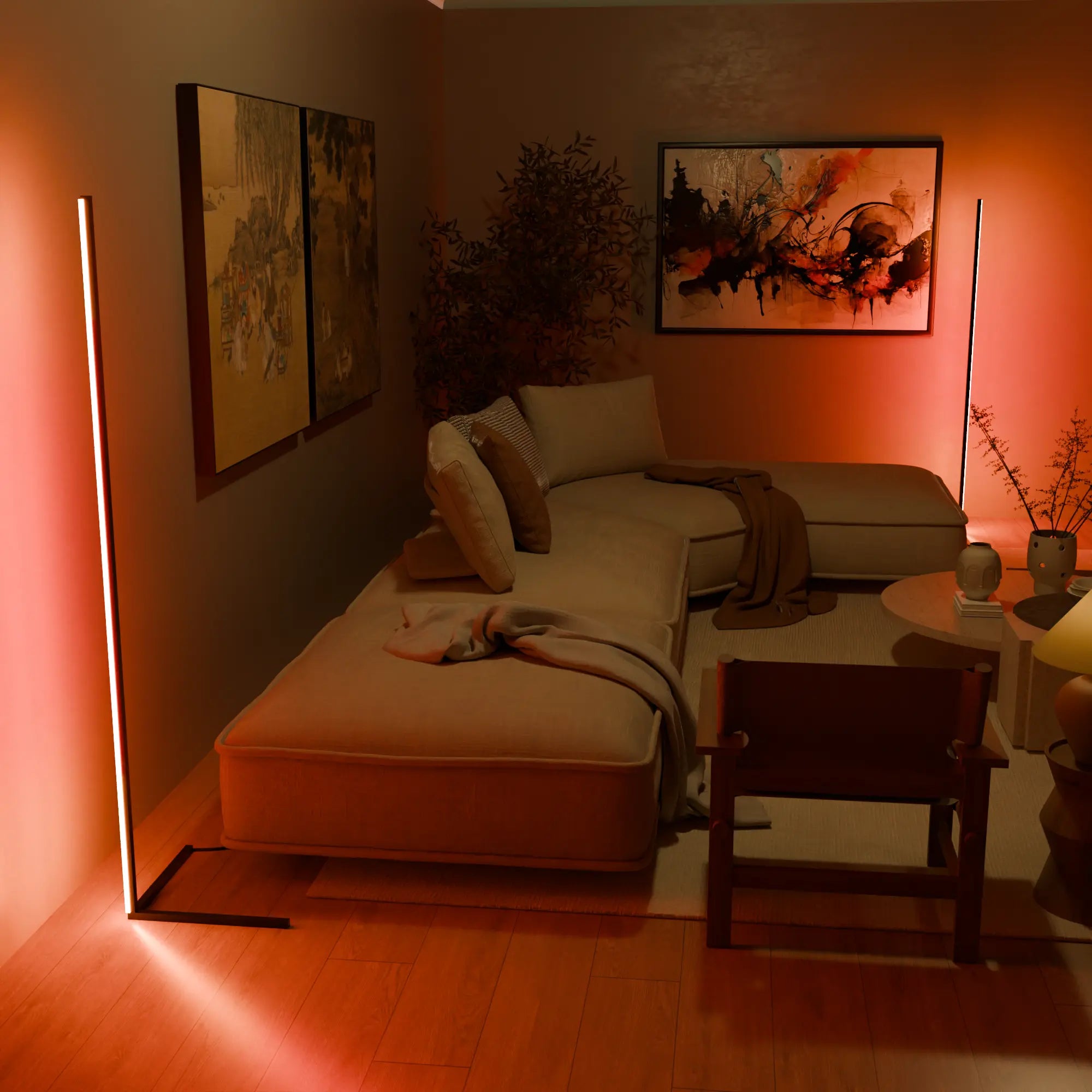 Elegant Modern Black Metal Floor Lamp for Living Room and Bedroom