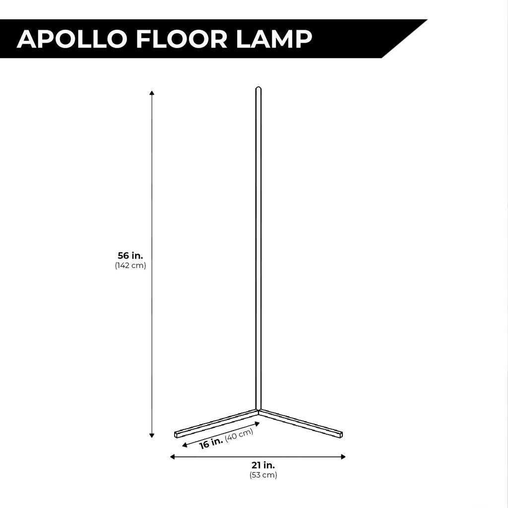 Elegant Modern Black Metal Floor Lamp for Living Room and Bedroom