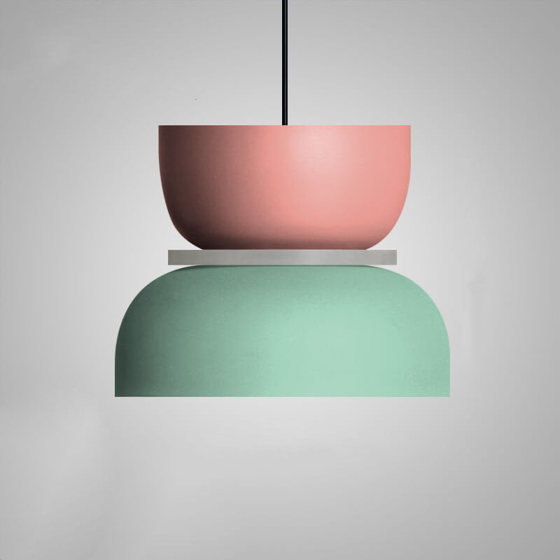 Vibrant Nordic Colorful Macaron LED Pendant Light for Kitchen Dining Room