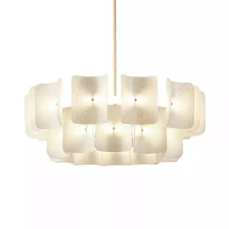 Elegant Traditional Japanese Aluminum Dome LED Chandelier for Living Room