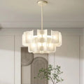 Elegant Traditional Japanese Aluminum Dome LED Chandelier for Living Room