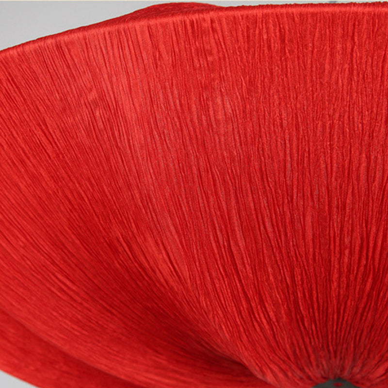 Elegant Lotus Petal Fabric Iron Chandeliers for Dining Room Decor