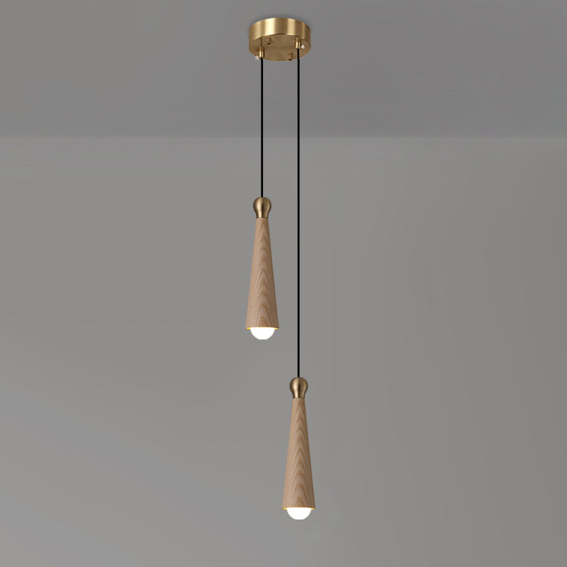 Modern Copper Dome LED Chandelier Pendant Light for Dining Room